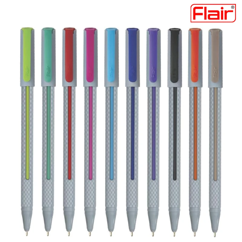 FLAIR Yolo Trendz Ball Pen Pack Of 10 Color Pens , Smooth Writing Experience For Comfortable Writing (01.2023)